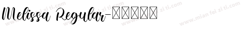 Melissa Regular字体转换